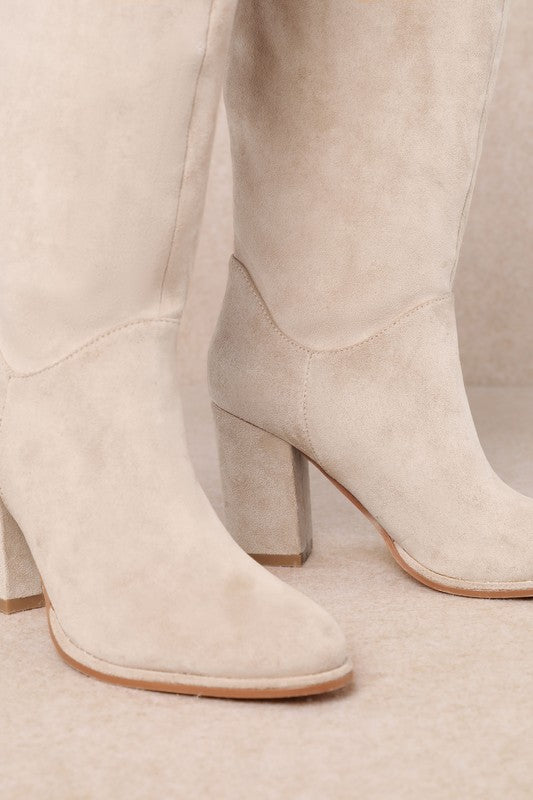 Fynn - Classic Stacked Heel Knee-high Boots-Boots-Krush Kandy, Women's Online Fashion Boutique Located in Phoenix, Arizona (Scottsdale Area)