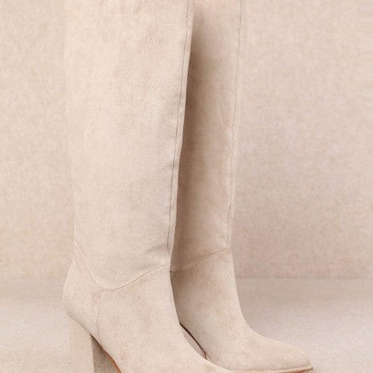 Fynn - Classic Stacked Heel Knee-high Boots-Boots-Krush Kandy, Women's Online Fashion Boutique Located in Phoenix, Arizona (Scottsdale Area)