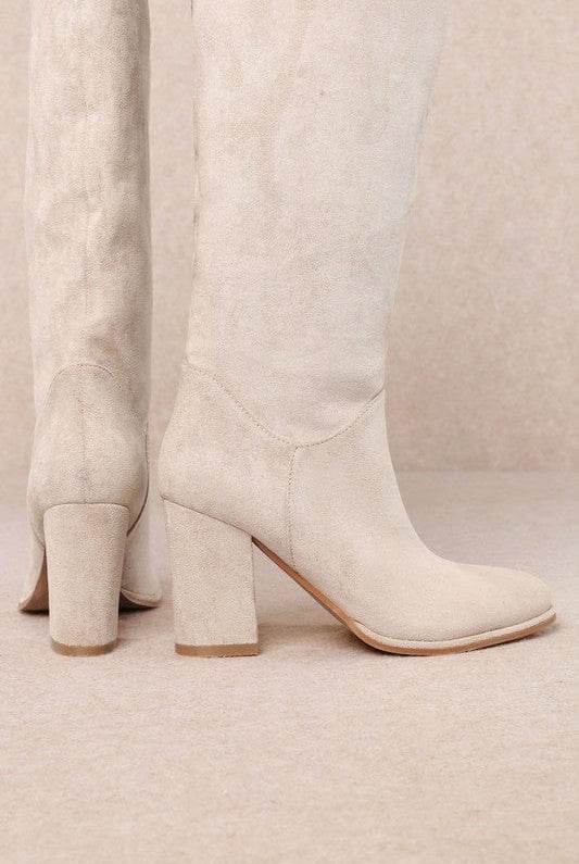 Fynn - Classic Stacked Heel Knee-high Boots-Boots-Krush Kandy, Women's Online Fashion Boutique Located in Phoenix, Arizona (Scottsdale Area)