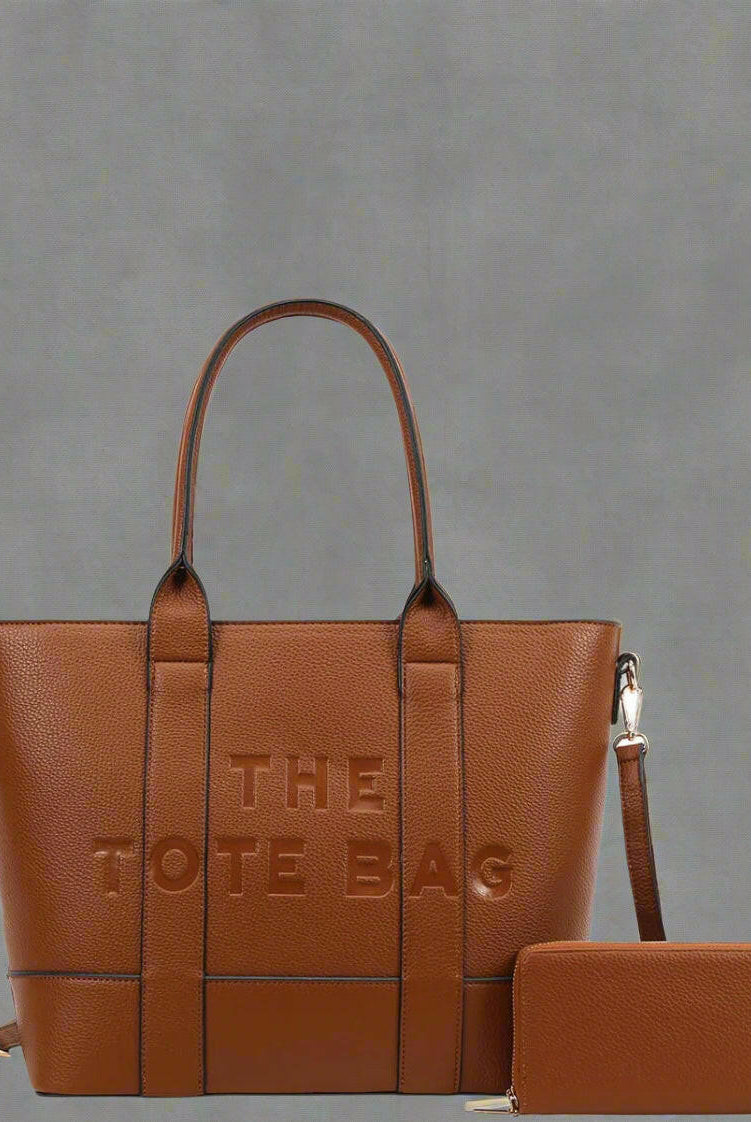 Large The Tote Bag Handbag + Wallet Set-Purses & Bags-Krush Kandy, Women's Online Fashion Boutique Located in Phoenix, Arizona (Scottsdale Area)