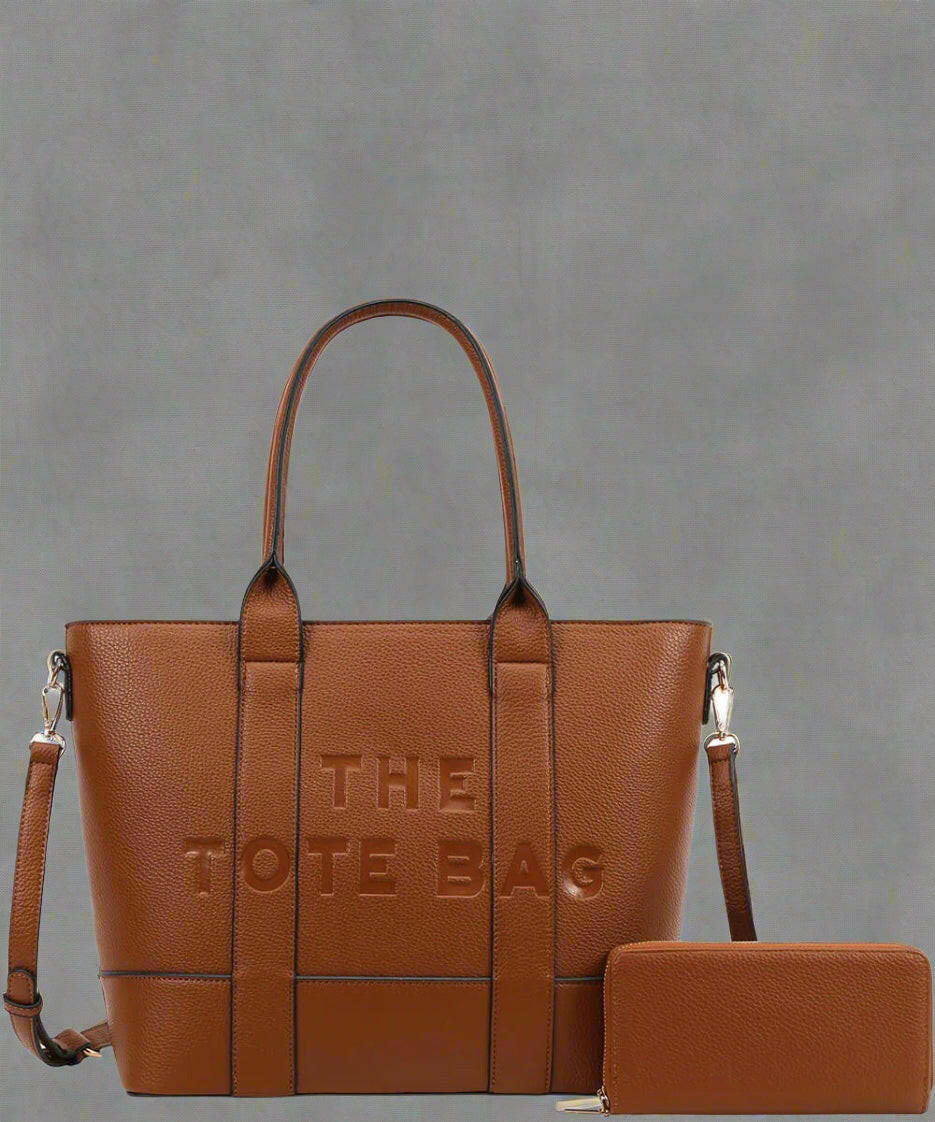 Large The Tote Bag Handbag + Wallet Set-Purses & Bags-Krush Kandy, Women's Online Fashion Boutique Located in Phoenix, Arizona (Scottsdale Area)