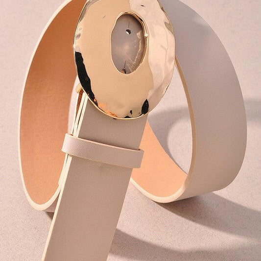 Brighter Days Metal Oval Buckle Belt-Belts-Krush Kandy, Women's Online Fashion Boutique Located in Phoenix, Arizona (Scottsdale Area)