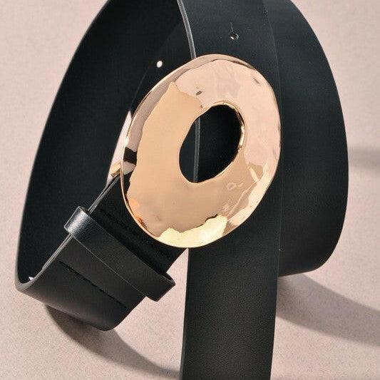 Brighter Days Metal Oval Buckle Belt-Belts-Krush Kandy, Women's Online Fashion Boutique Located in Phoenix, Arizona (Scottsdale Area)