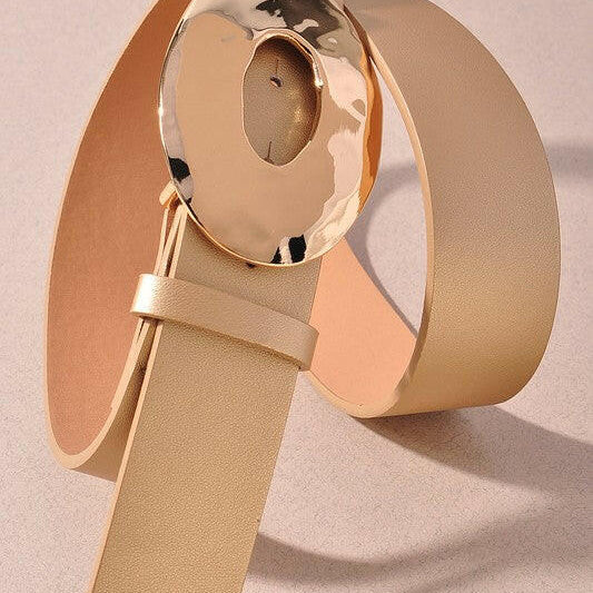 Brighter Days Metal Oval Buckle Belt-Belts-Krush Kandy, Women's Online Fashion Boutique Located in Phoenix, Arizona (Scottsdale Area)