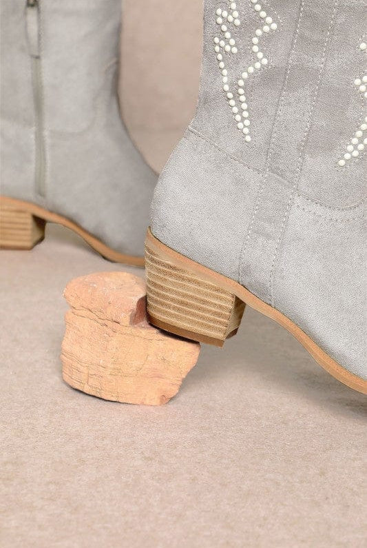 Taysha - Pearl Western Boot-Boots-Krush Kandy, Women's Online Fashion Boutique Located in Phoenix, Arizona (Scottsdale Area)