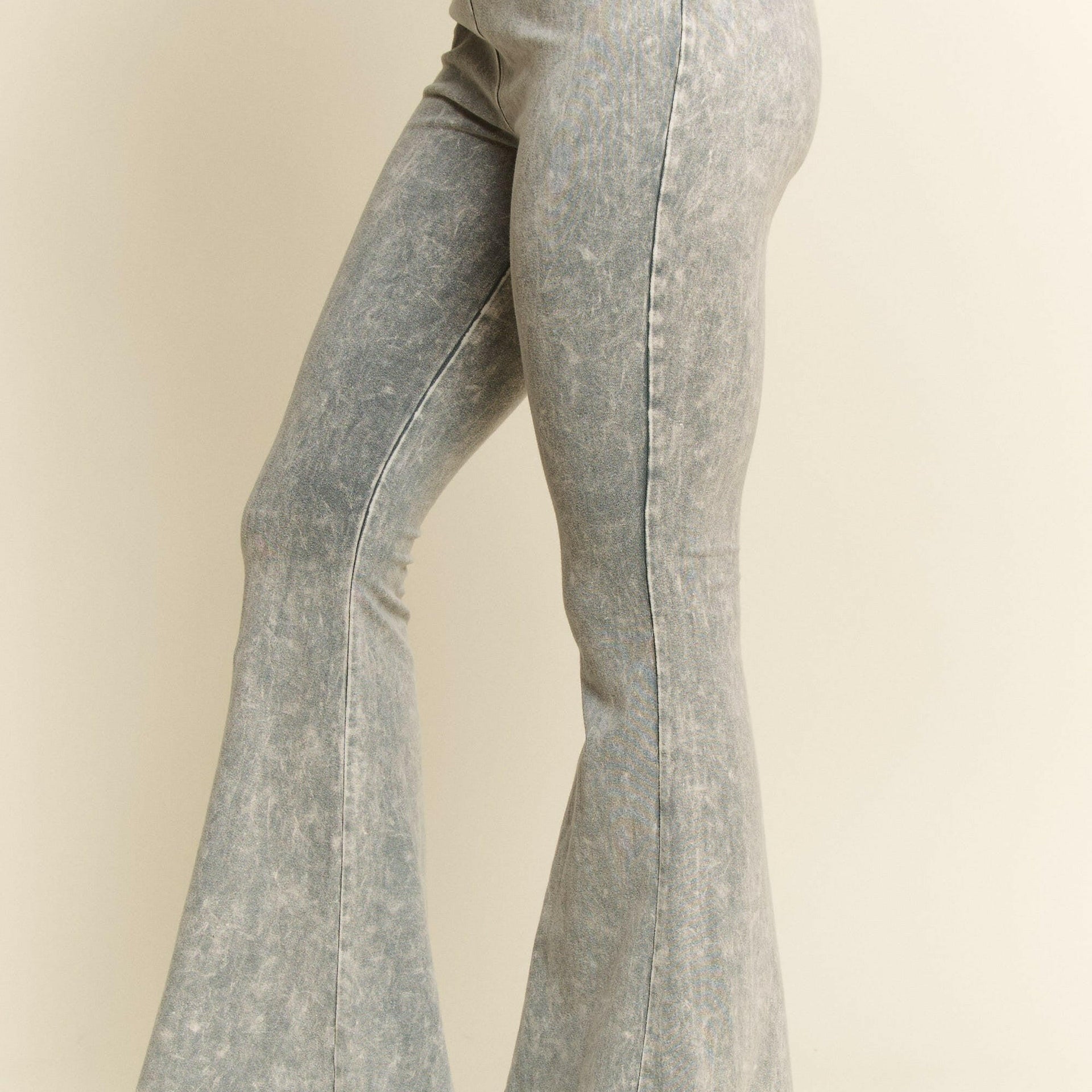 J.HER Retro Ribbed Flare Pants-Pants-Krush Kandy, Women's Online Fashion Boutique Located in Phoenix, Arizona (Scottsdale Area)