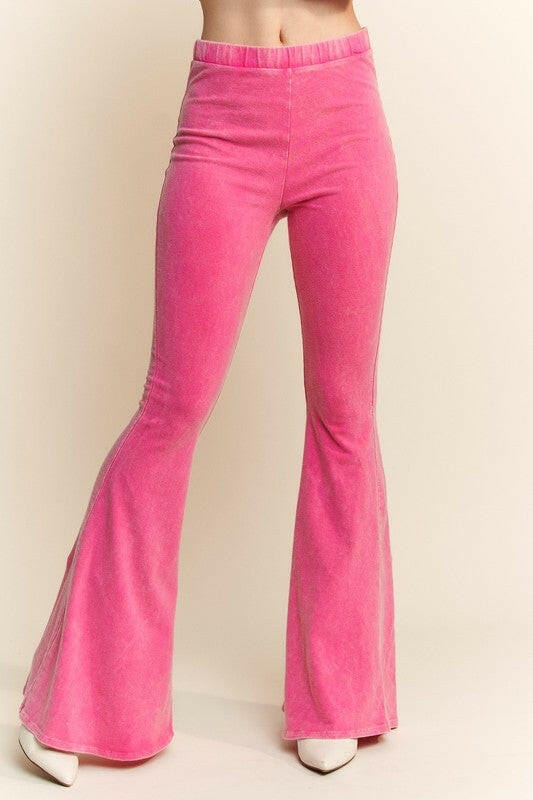 J.HER Retro Ribbed Flare Pants-Pants-Krush Kandy, Women's Online Fashion Boutique Located in Phoenix, Arizona (Scottsdale Area)