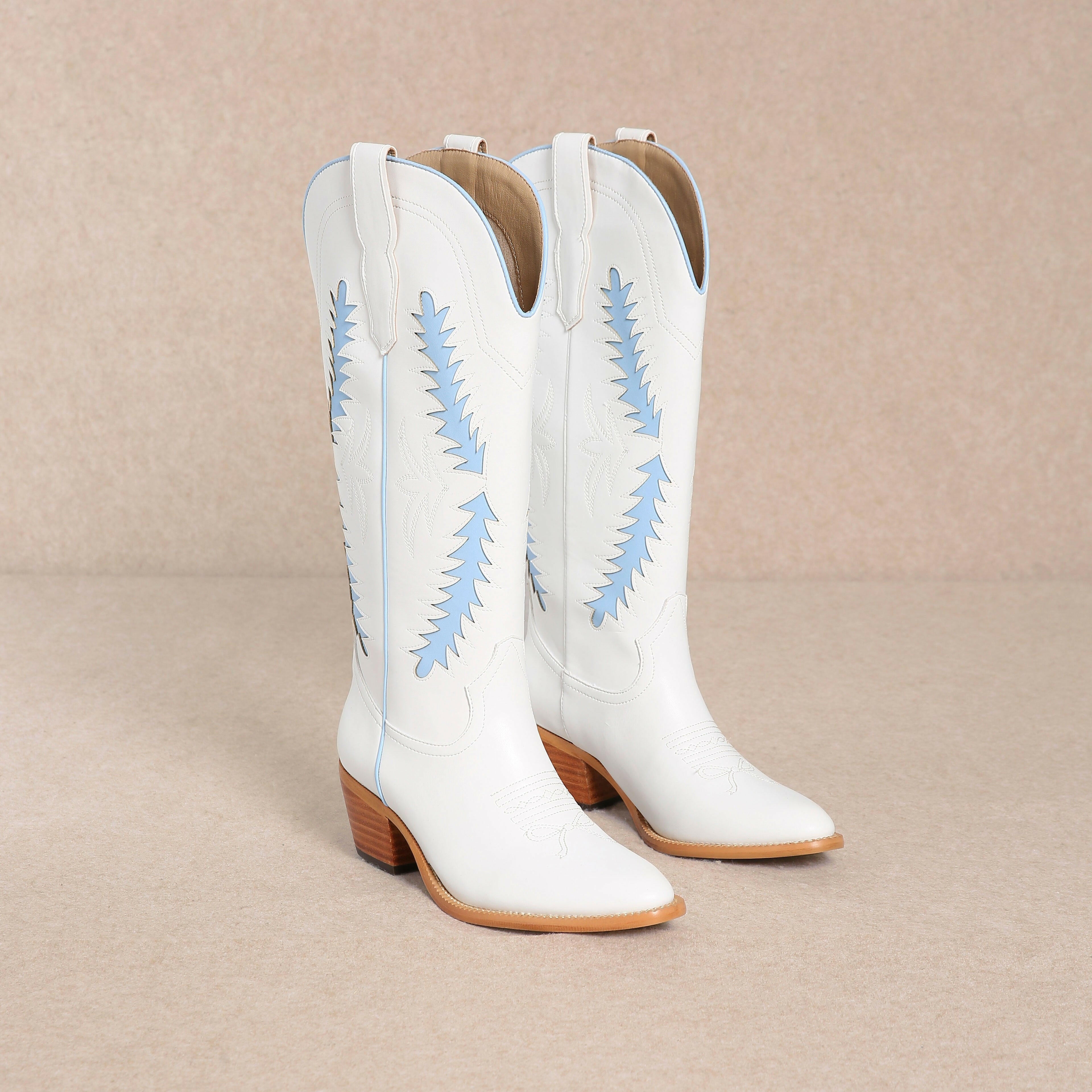 Jade Western Spirit Long Boots-Shoes-Krush Kandy, Women's Online Fashion Boutique Located in Phoenix, Arizona (Scottsdale Area)