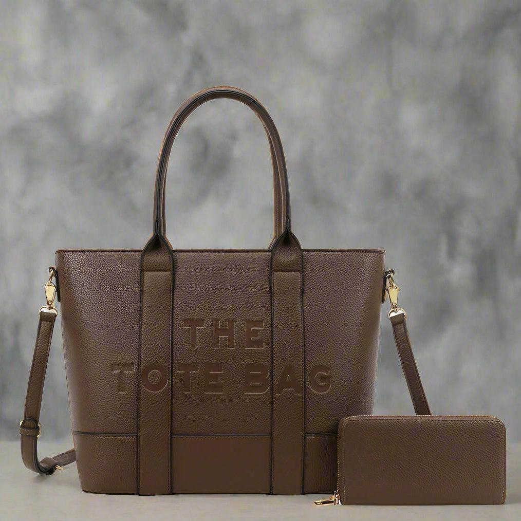 Large The Tote Bag Handbag + Wallet Set-Purses & Bags-Krush Kandy, Women's Online Fashion Boutique Located in Phoenix, Arizona (Scottsdale Area)