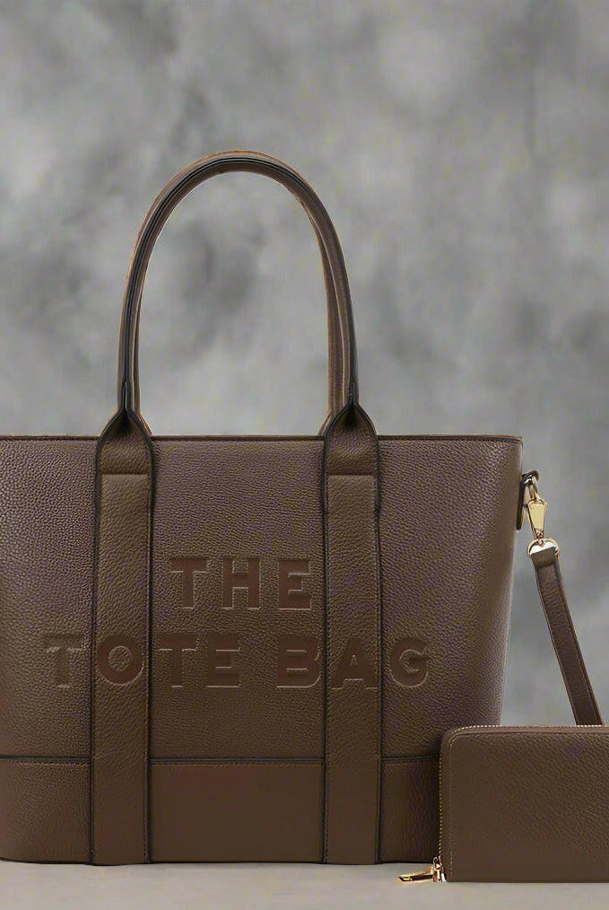 Large The Tote Bag Handbag + Wallet Set-Purses & Bags-Krush Kandy, Women's Online Fashion Boutique Located in Phoenix, Arizona (Scottsdale Area)