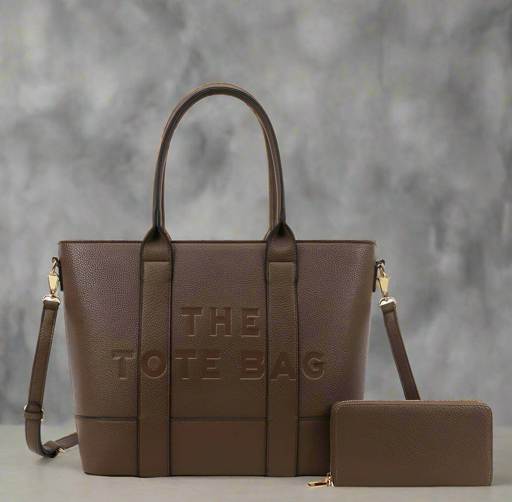 Large The Tote Bag Handbag + Wallet Set-Purses & Bags-Krush Kandy, Women's Online Fashion Boutique Located in Phoenix, Arizona (Scottsdale Area)