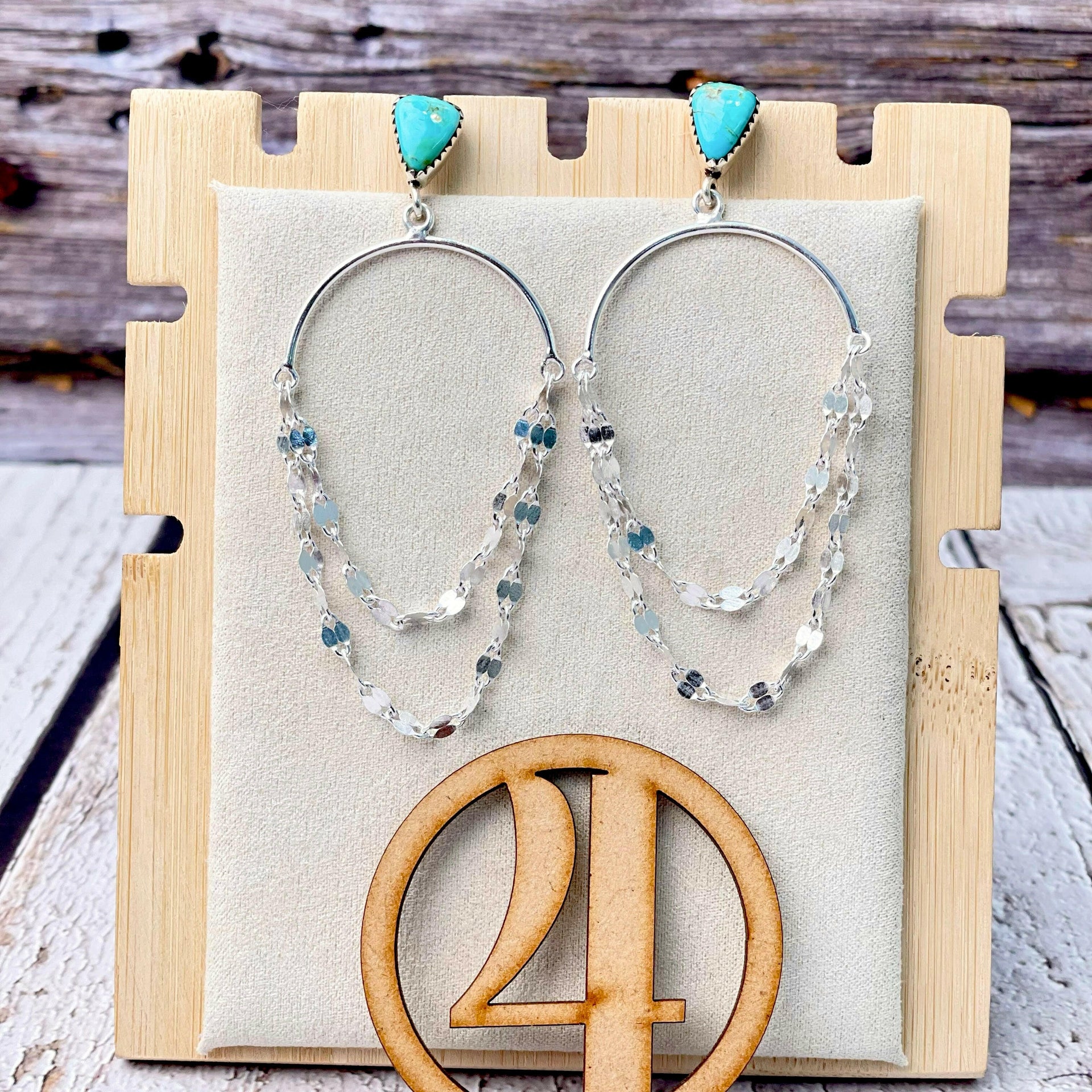 Put On A Show Slab Sterling Chain Earrings-Earrings-Krush Kandy, Women's Online Fashion Boutique Located in Phoenix, Arizona (Scottsdale Area)