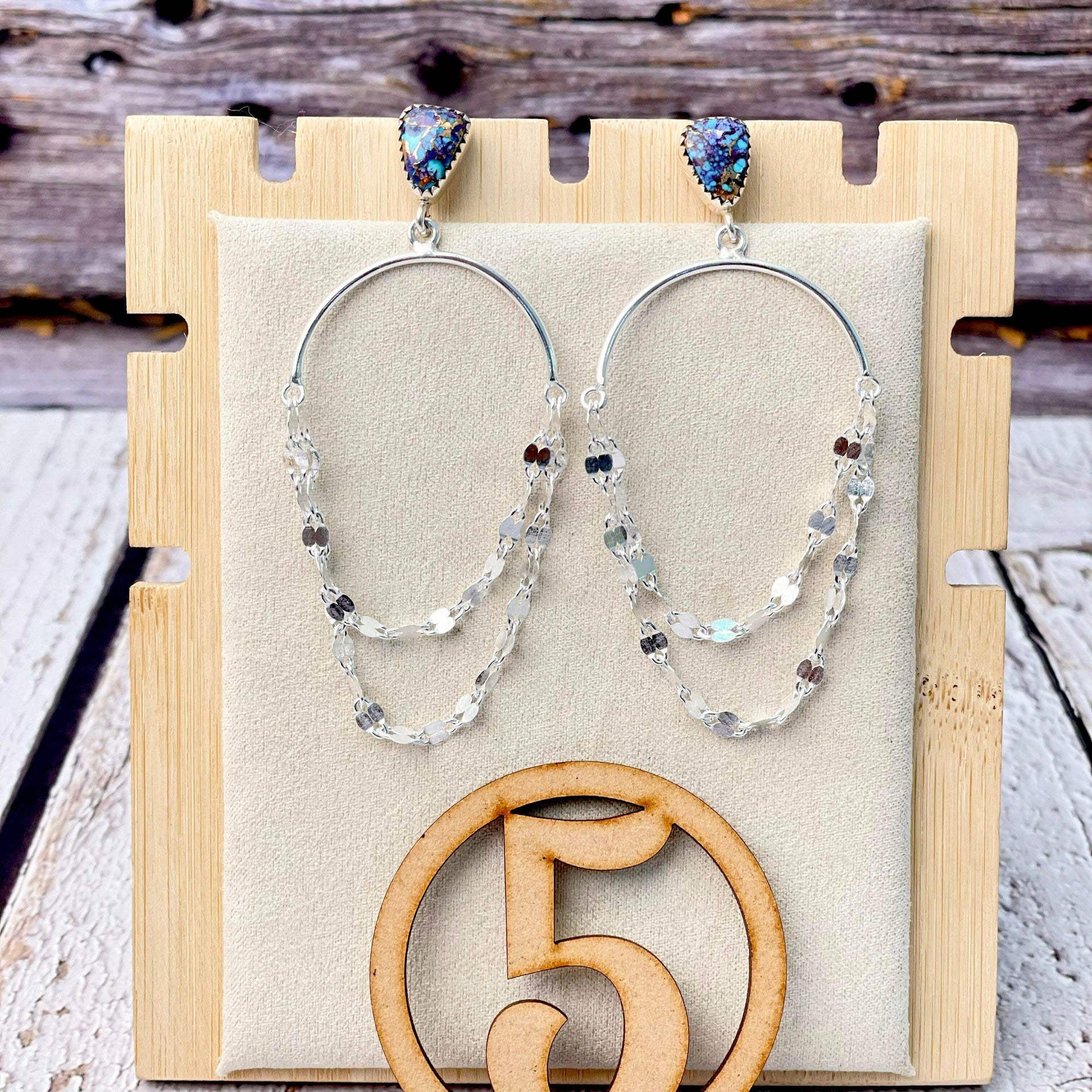 Put On A Show Slab Sterling Chain Earrings-Earrings-Krush Kandy, Women's Online Fashion Boutique Located in Phoenix, Arizona (Scottsdale Area)