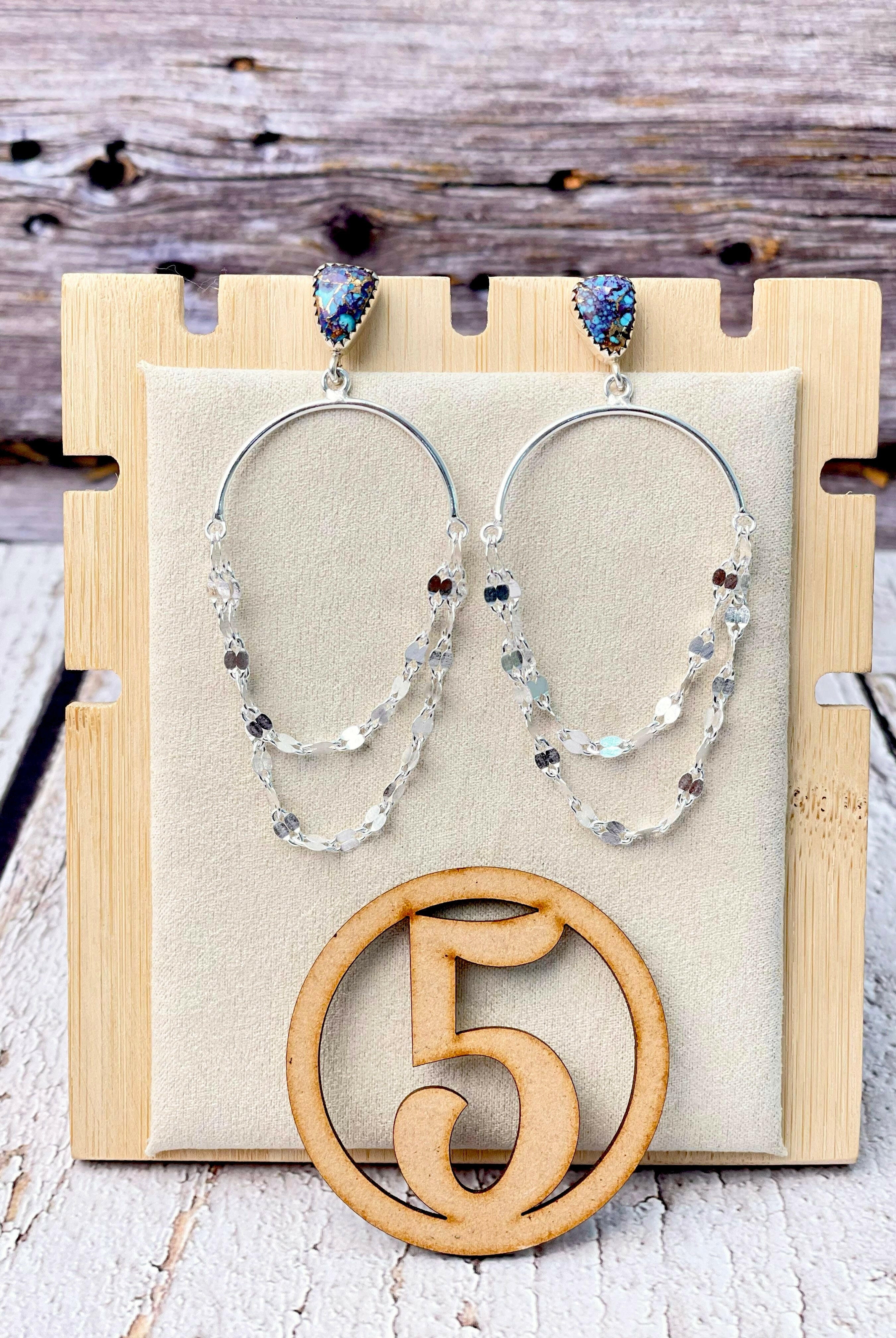 Put On A Show Slab Sterling Chain Earrings-Earrings-Krush Kandy, Women's Online Fashion Boutique Located in Phoenix, Arizona (Scottsdale Area)