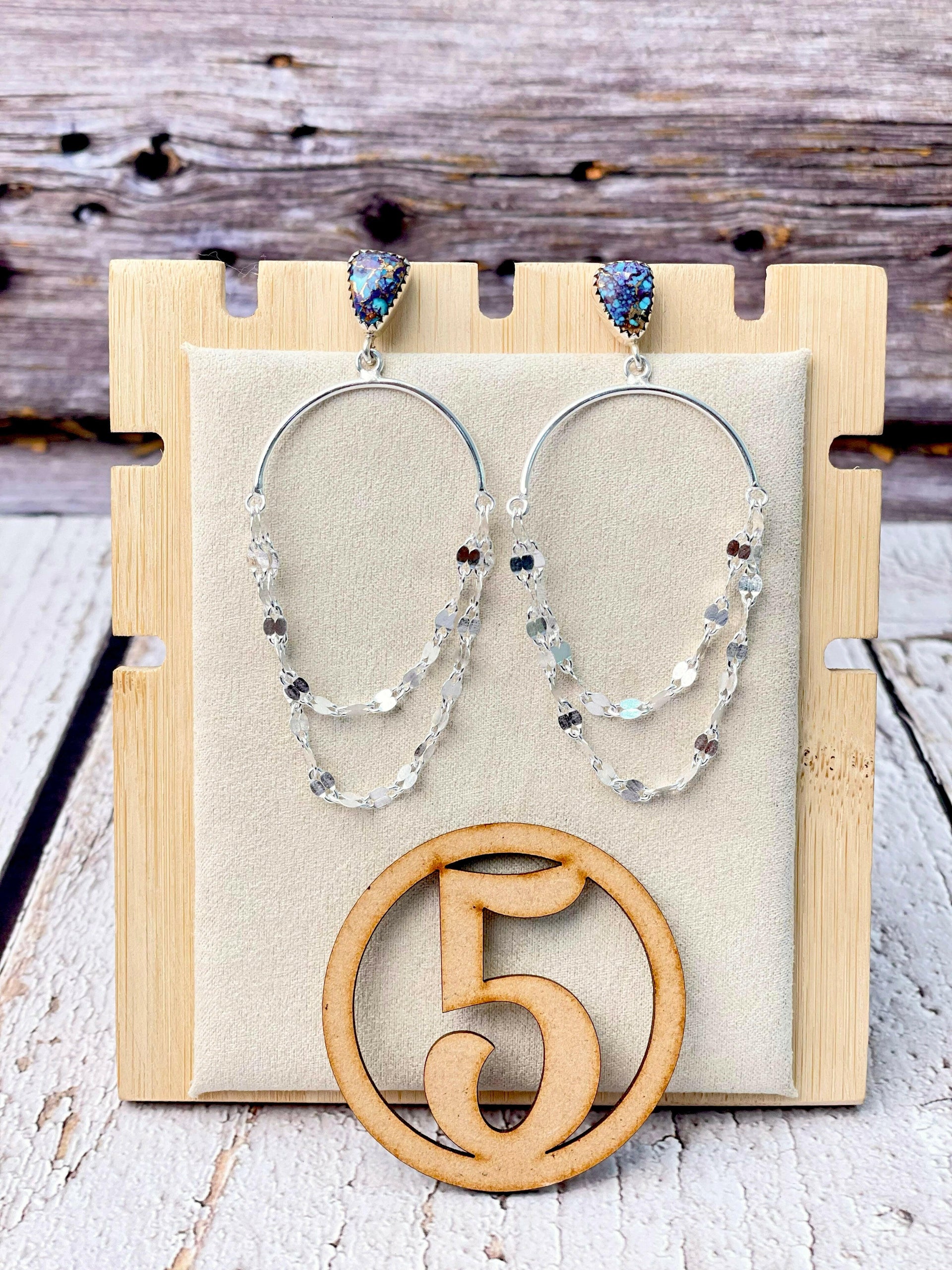 Put On A Show Slab Sterling Chain Earrings-Earrings-Krush Kandy, Women's Online Fashion Boutique Located in Phoenix, Arizona (Scottsdale Area)