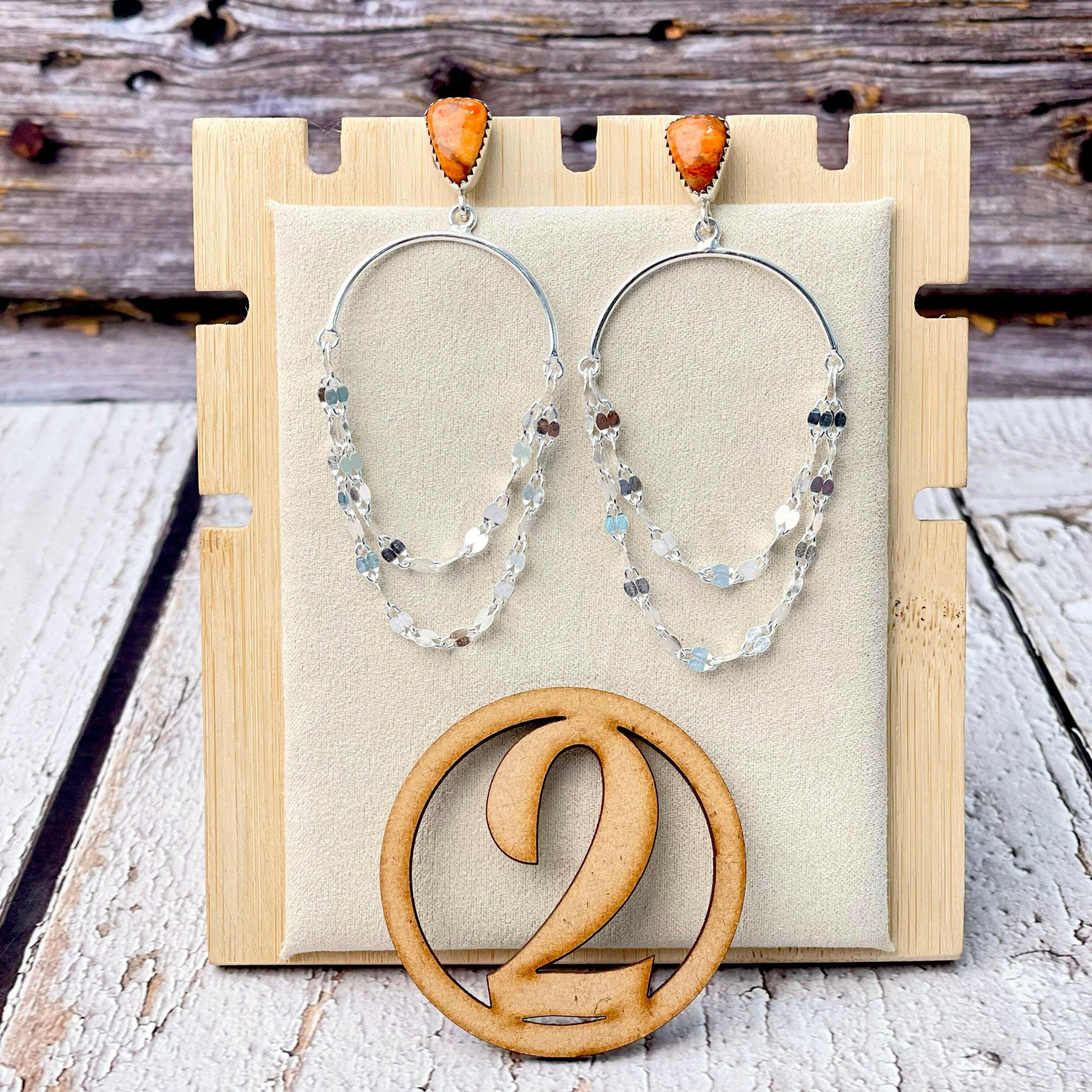 Put On A Show Slab Sterling Chain Earrings-Earrings-Krush Kandy, Women's Online Fashion Boutique Located in Phoenix, Arizona (Scottsdale Area)