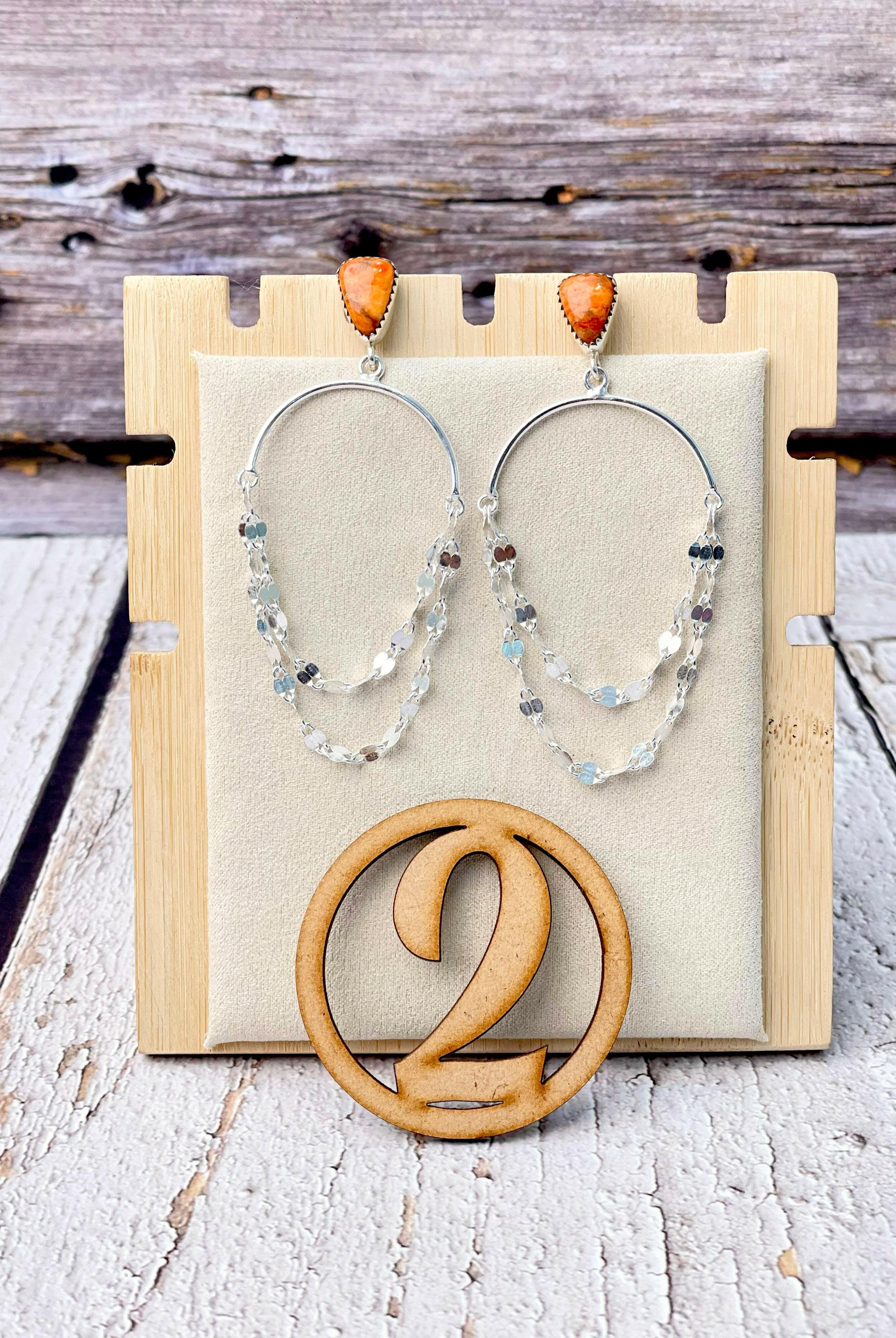 Put On A Show Slab Sterling Chain Earrings-Earrings-Krush Kandy, Women's Online Fashion Boutique Located in Phoenix, Arizona (Scottsdale Area)