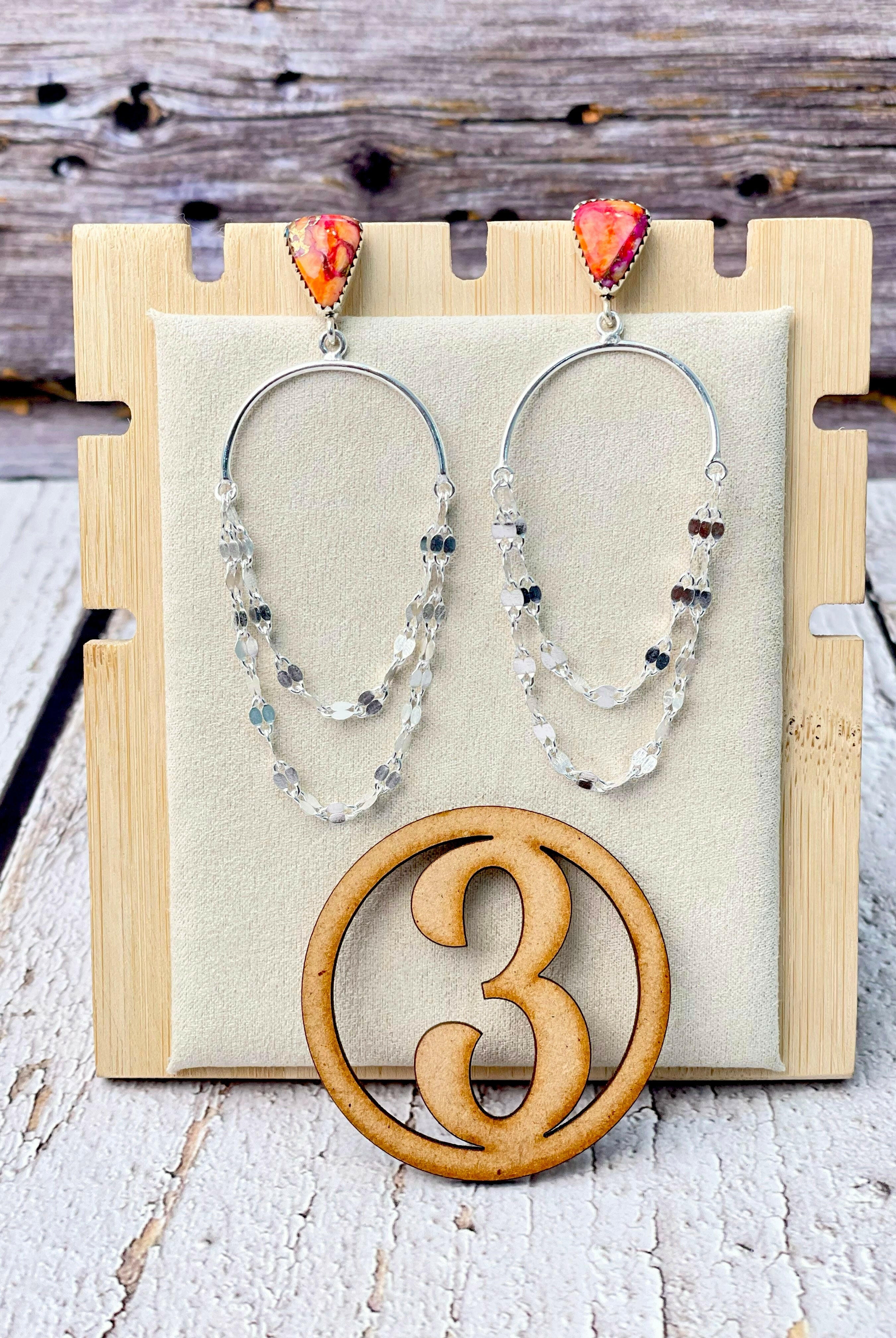 Put On A Show Slab Sterling Chain Earrings-Earrings-Krush Kandy, Women's Online Fashion Boutique Located in Phoenix, Arizona (Scottsdale Area)