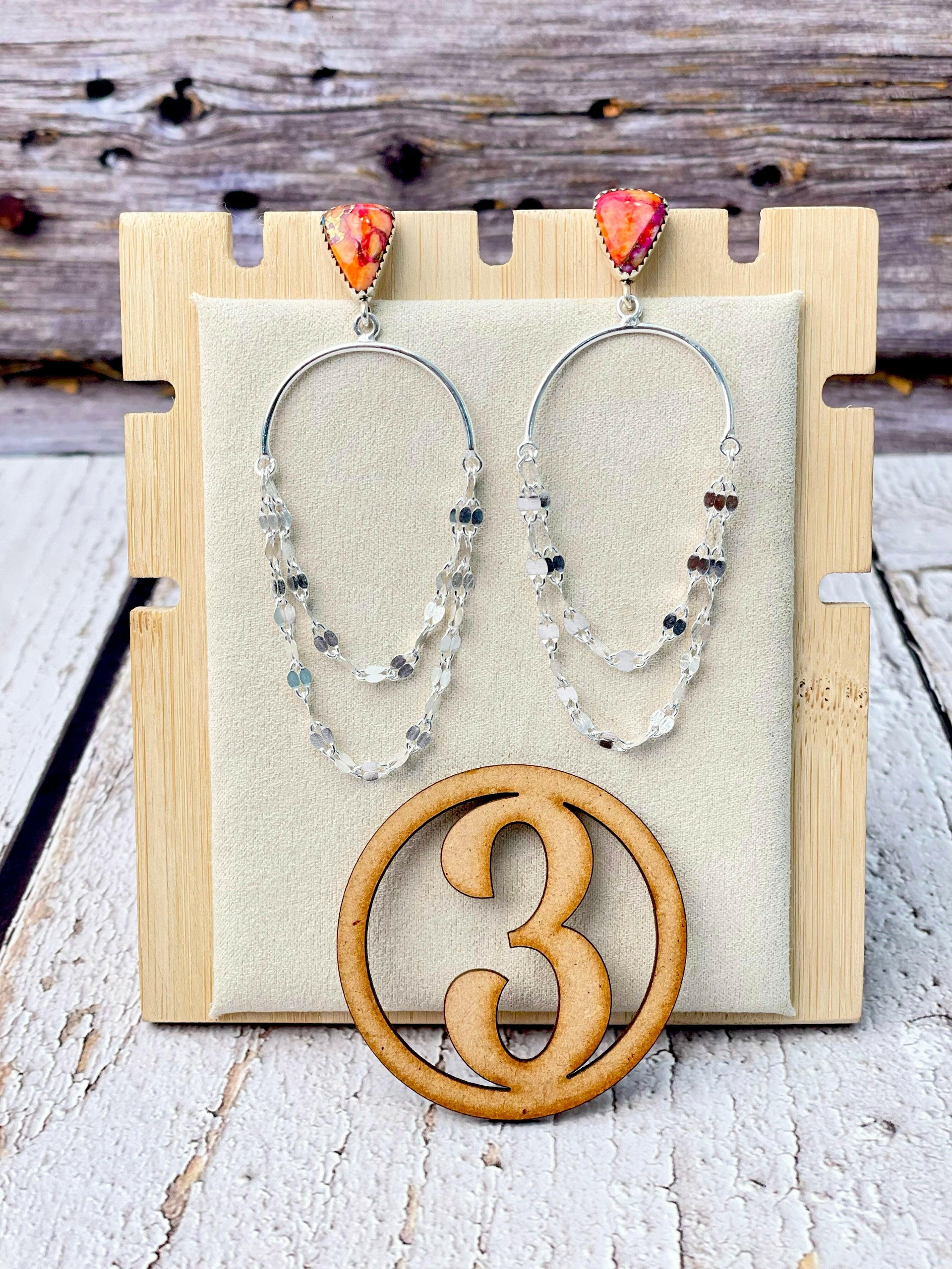 Put On A Show Slab Sterling Chain Earrings-Earrings-Krush Kandy, Women's Online Fashion Boutique Located in Phoenix, Arizona (Scottsdale Area)