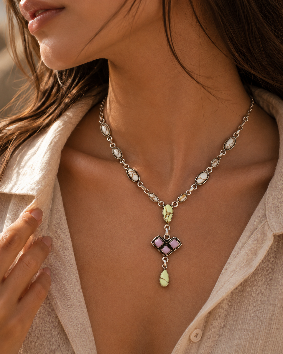 Twilight Blossom Sterling Silver Necklace Collection Bag 22