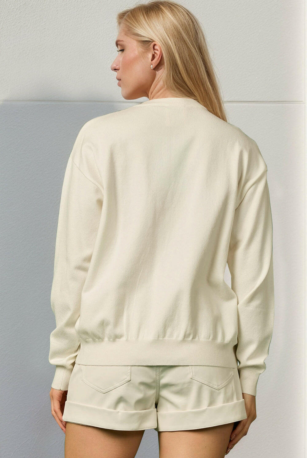 Double Take Full Size Sequin Nutcracker Long Sleeve Sweater-Sweaters-Krush Kandy, Women's Online Fashion Boutique Located in Phoenix, Arizona (Scottsdale Area)