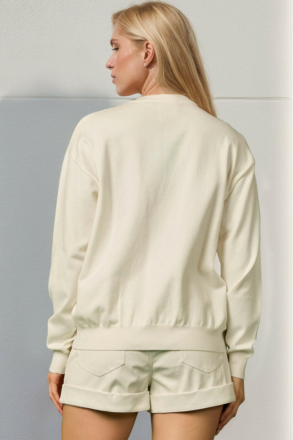 Double Take Full Size Sequin Nutcracker Long Sleeve Sweater-Sweaters-Krush Kandy, Women's Online Fashion Boutique Located in Phoenix, Arizona (Scottsdale Area)