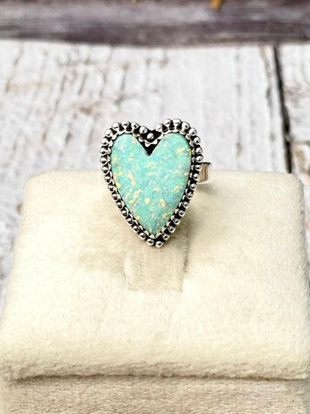 Long Heart Slab Ring Mini Version MADE TO ORDER-Ring Sizers-Krush Kandy, Women's Online Fashion Boutique Located in Phoenix, Arizona (Scottsdale Area)
