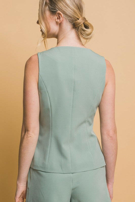 Button Down Classy Top-Tops-Krush Kandy, Women's Online Fashion Boutique Located in Phoenix, Arizona (Scottsdale Area)