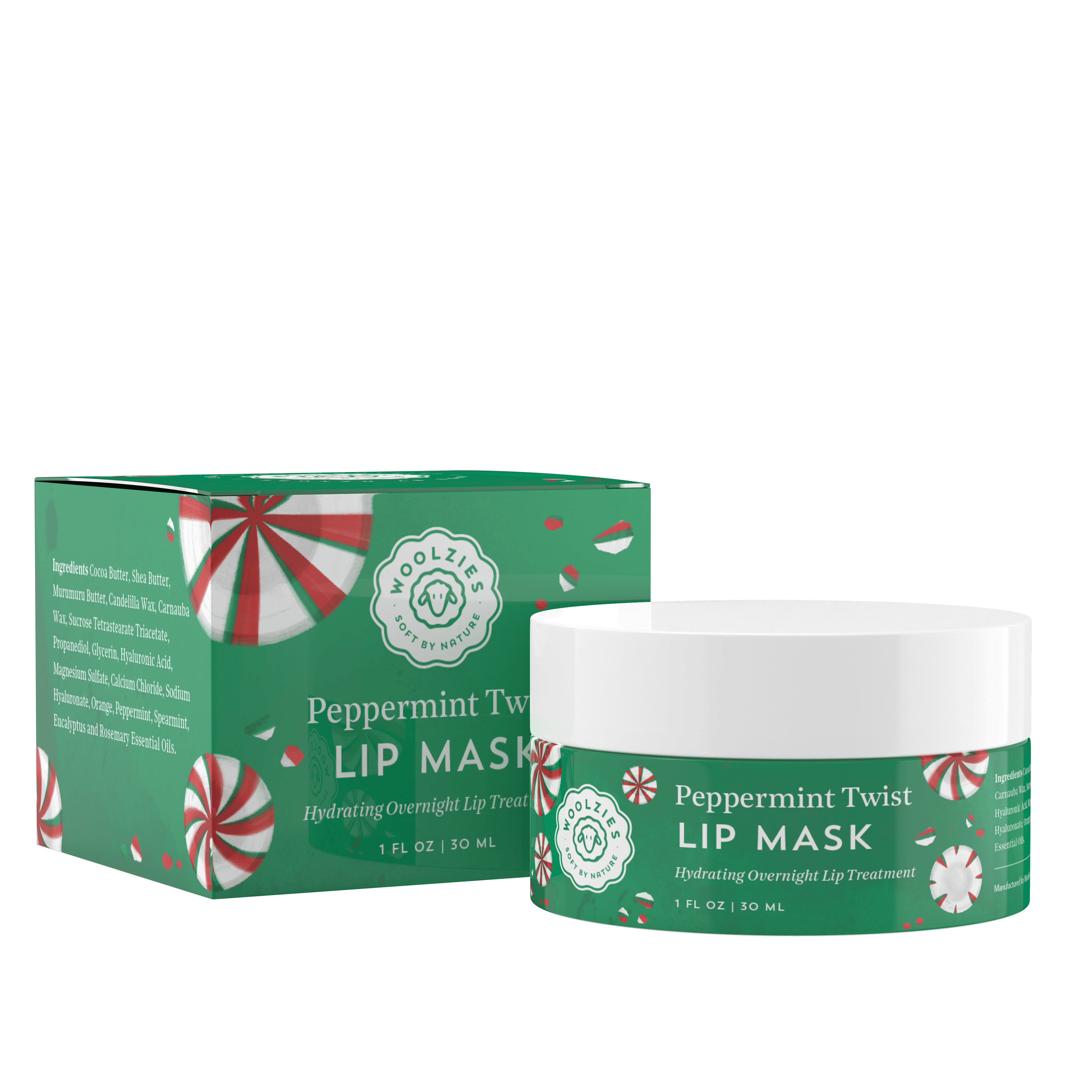 Peppermint Twist Lip Mask 1oz.-Accessories-Krush Kandy, Women's Online Fashion Boutique Located in Phoenix, Arizona (Scottsdale Area)
