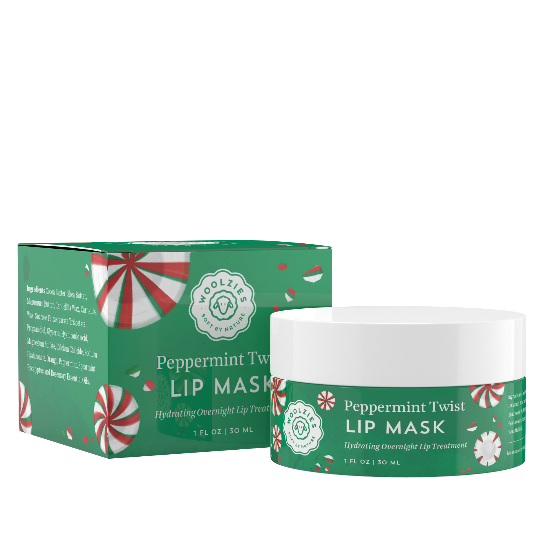 Peppermint Twist Lip Mask 1oz.-Accessories-Krush Kandy, Women's Online Fashion Boutique Located in Phoenix, Arizona (Scottsdale Area)