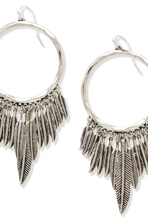 Birds of A Feather Hoop Earrings - MADE TO ORDER-Earrings-Krush Kandy, Women's Online Fashion Boutique Located in Phoenix, Arizona (Scottsdale Area)