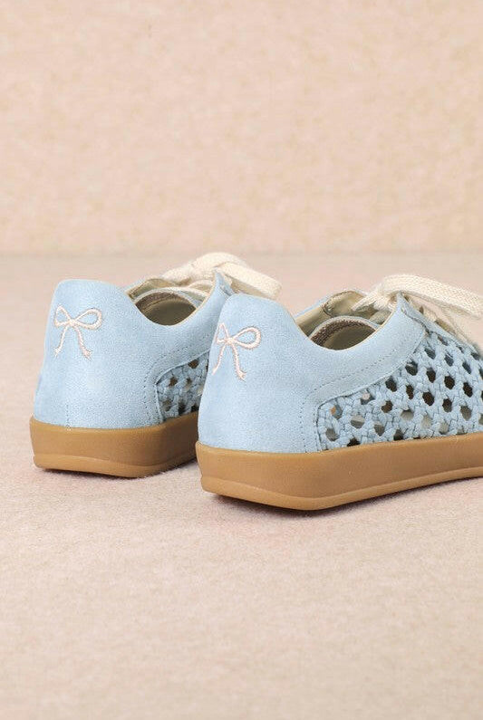Giselle Suede And Woven Panels Sneakers-Shoes-Krush Kandy, Women's Online Fashion Boutique Located in Phoenix, Arizona (Scottsdale Area)