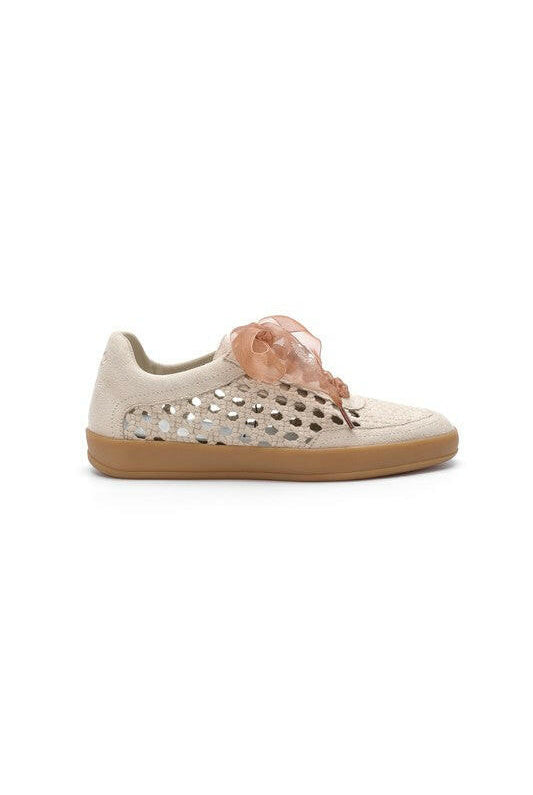 Giselle Suede And Woven Panels Sneakers-Shoes-Krush Kandy, Women's Online Fashion Boutique Located in Phoenix, Arizona (Scottsdale Area)