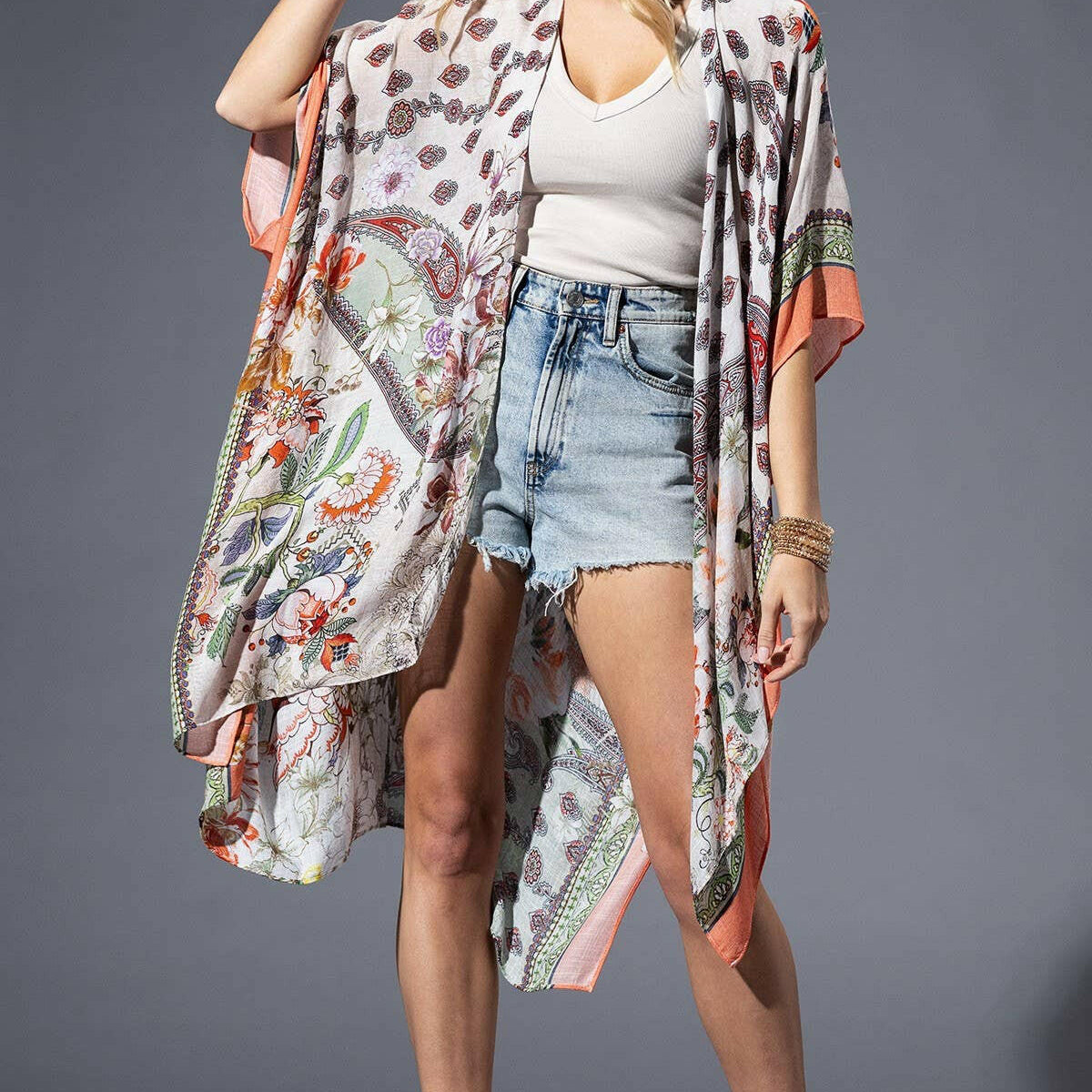 Bellflower Kimono-Kimono-Krush Kandy, Women's Online Fashion Boutique Located in Phoenix, Arizona (Scottsdale Area)