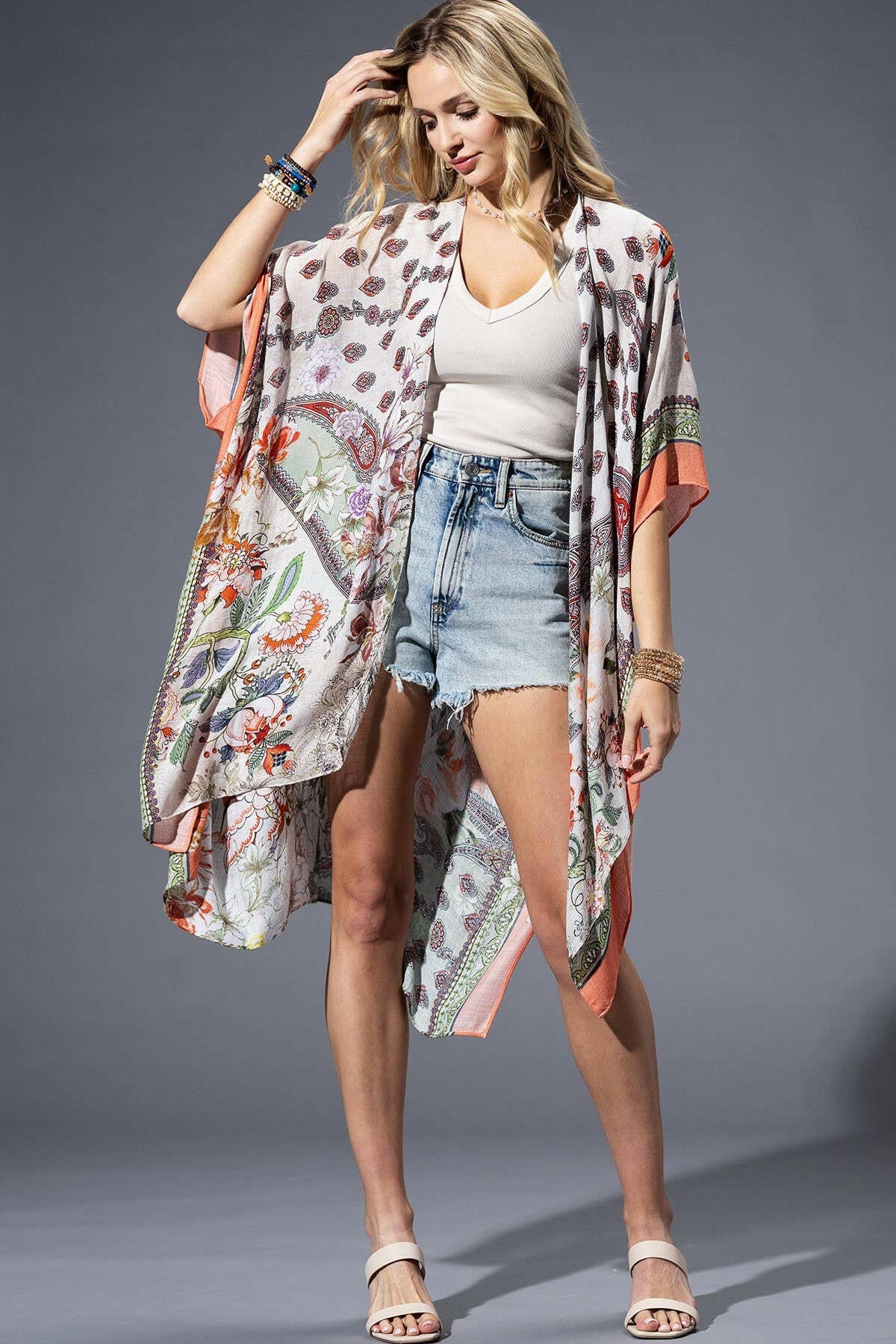 Bellflower Kimono-Kimono-Krush Kandy, Women's Online Fashion Boutique Located in Phoenix, Arizona (Scottsdale Area)