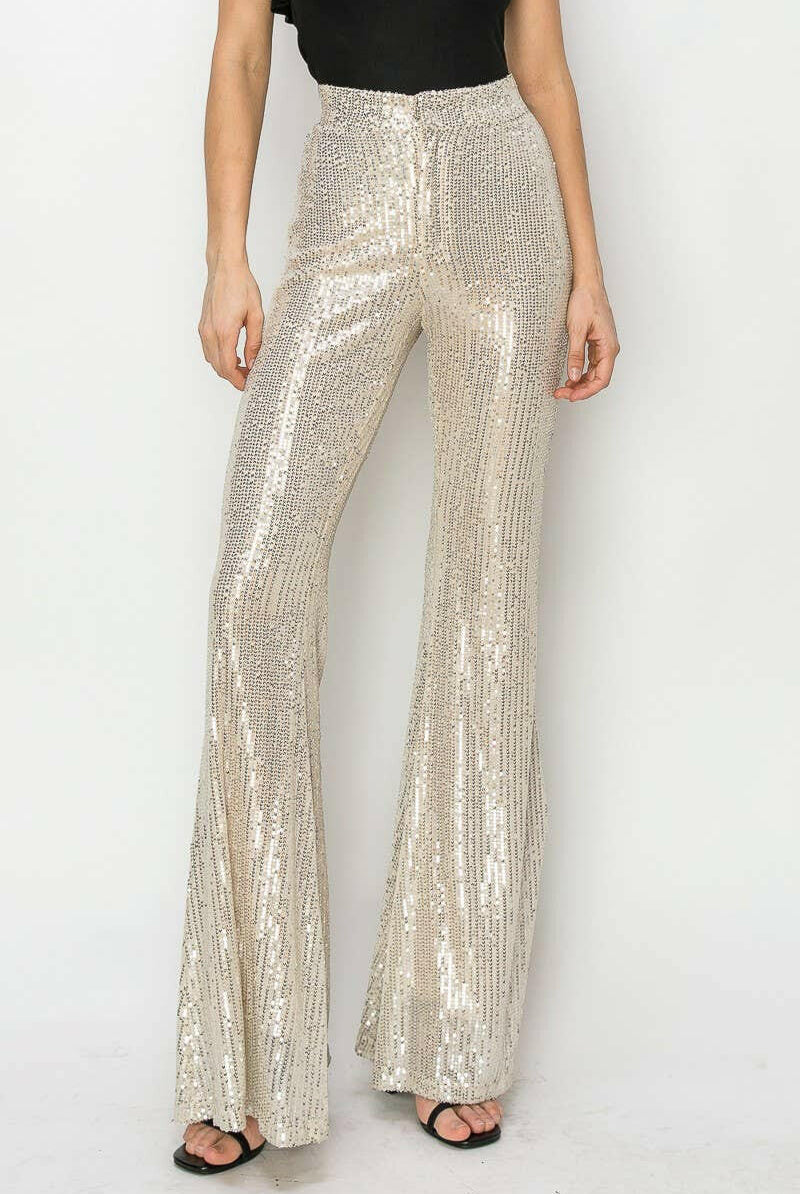Disco Dreams Sequin Flares-Pants-Krush Kandy, Women's Online Fashion Boutique Located in Phoenix, Arizona (Scottsdale Area)