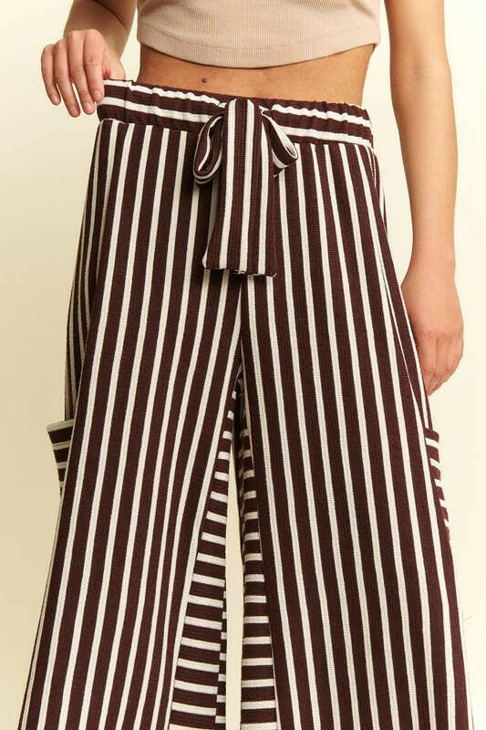 Stripe Wide Leg Pants-PANTS-Krush Kandy, Women's Online Fashion Boutique Located in Phoenix, Arizona (Scottsdale Area)