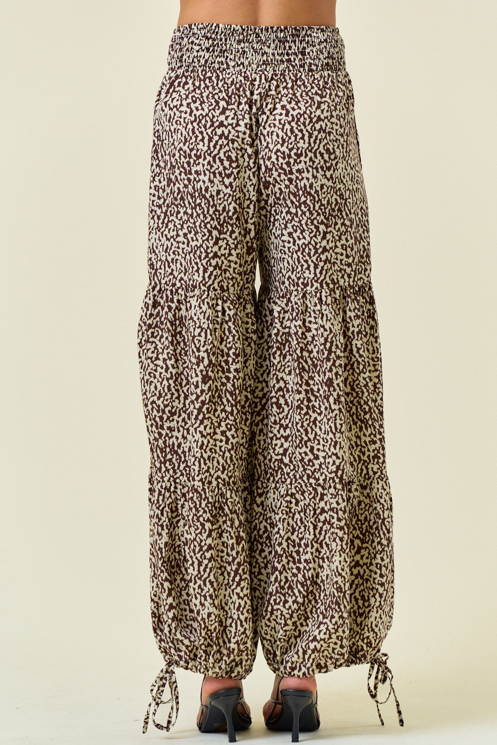 Printed Smocked Waist Tiered Wide-Leg Pants-Pants-Krush Kandy, Women's Online Fashion Boutique Located in Phoenix, Arizona (Scottsdale Area)