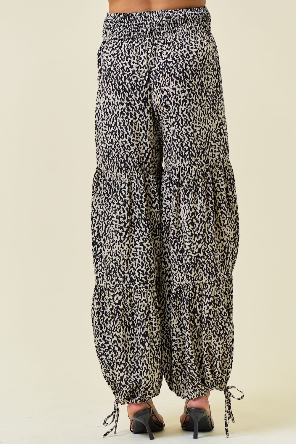 Printed Smocked Waist Tiered Wide-Leg Pants-Pants-Krush Kandy, Women's Online Fashion Boutique Located in Phoenix, Arizona (Scottsdale Area)
