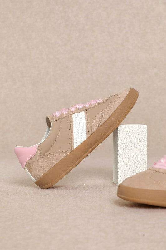 Dixie Textured Lace-up Trainers-Shoes-Krush Kandy, Women's Online Fashion Boutique Located in Phoenix, Arizona (Scottsdale Area)