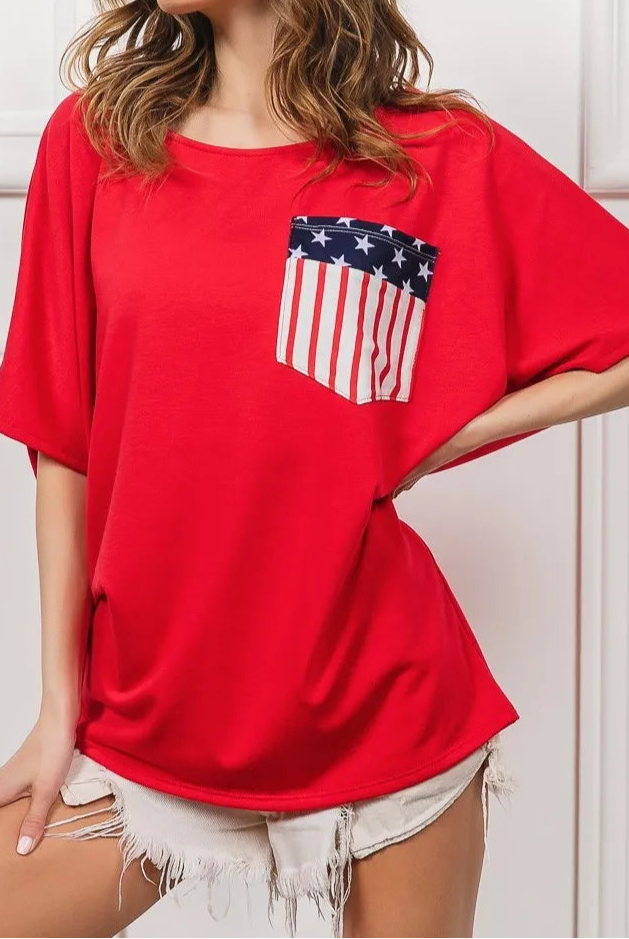 BiBi French Terry With Front Pocket Dolman Sleeves Top-Tops-Krush Kandy, Women's Online Fashion Boutique Located in Phoenix, Arizona (Scottsdale Area)