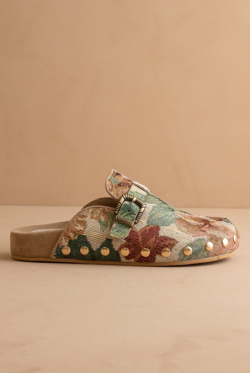 The Toni - Studded Buckle Clogs-Shoes-Krush Kandy, Women's Online Fashion Boutique Located in Phoenix, Arizona (Scottsdale Area)