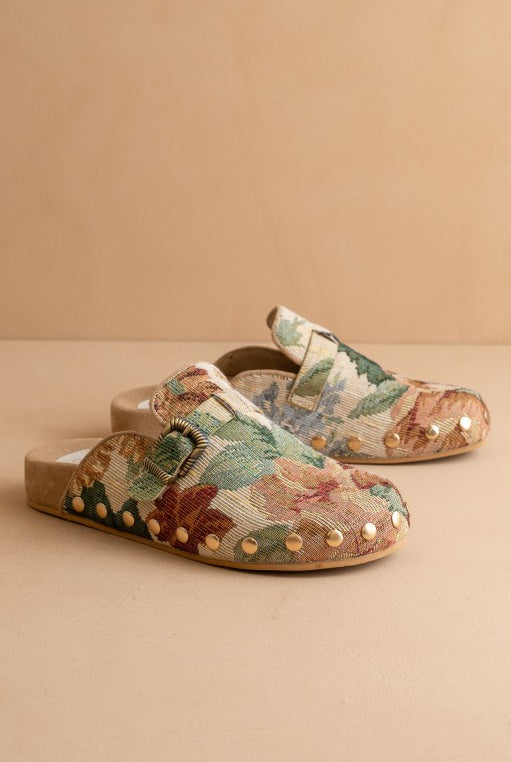 The Toni - Studded Buckle Clogs-Shoes-Krush Kandy, Women's Online Fashion Boutique Located in Phoenix, Arizona (Scottsdale Area)