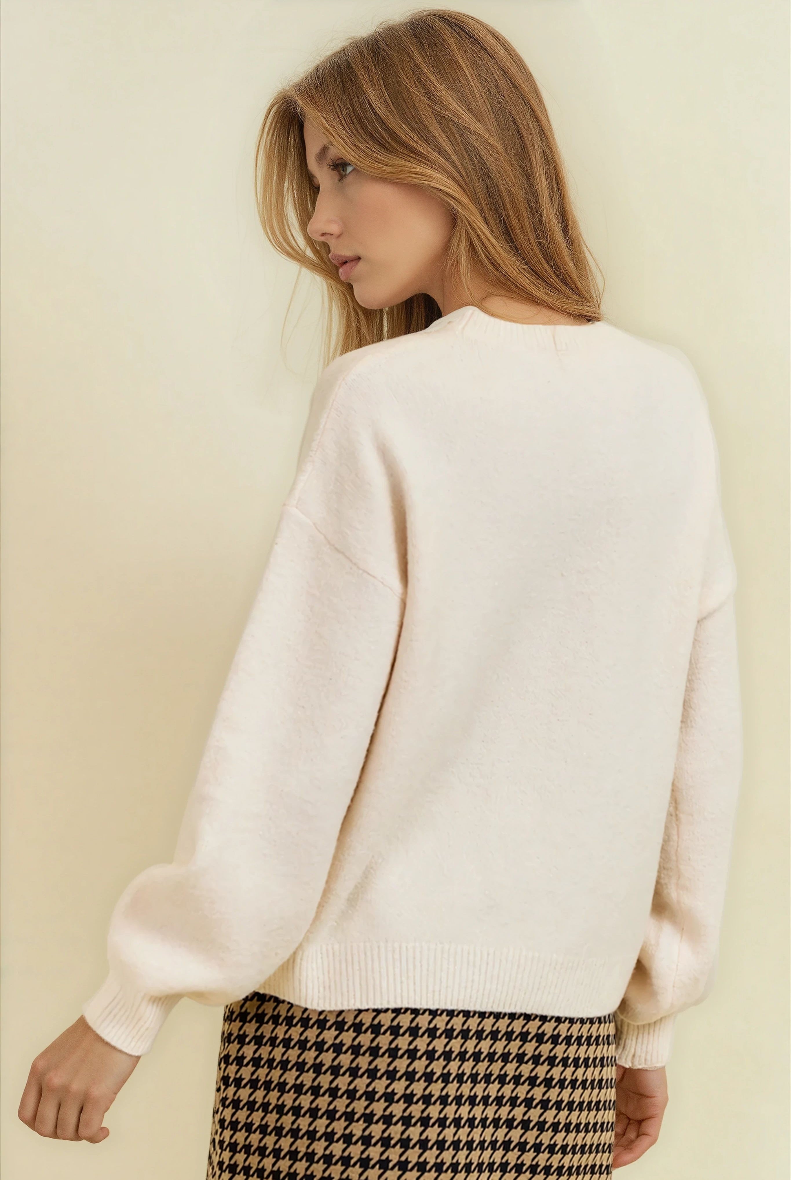 Bear Knitted Pullover Sweater-Sweaters-Krush Kandy, Women's Online Fashion Boutique Located in Phoenix, Arizona (Scottsdale Area)