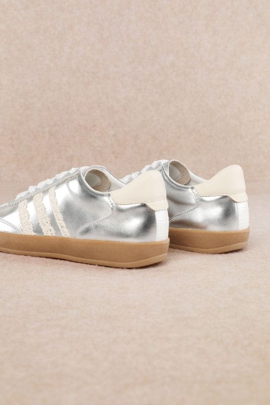 Didi Metallic Lace Sneaker-Sneakers-Krush Kandy, Women's Online Fashion Boutique Located in Phoenix, Arizona (Scottsdale Area)