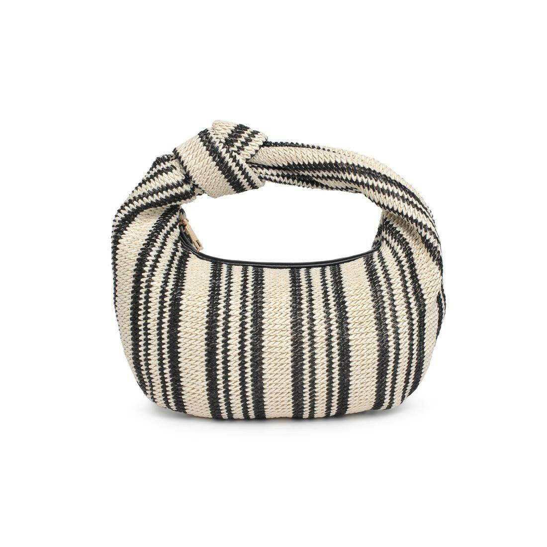 The Striped Chic Knot Clutch-handbags-Krush Kandy, Women's Online Fashion Boutique Located in Phoenix, Arizona (Scottsdale Area)