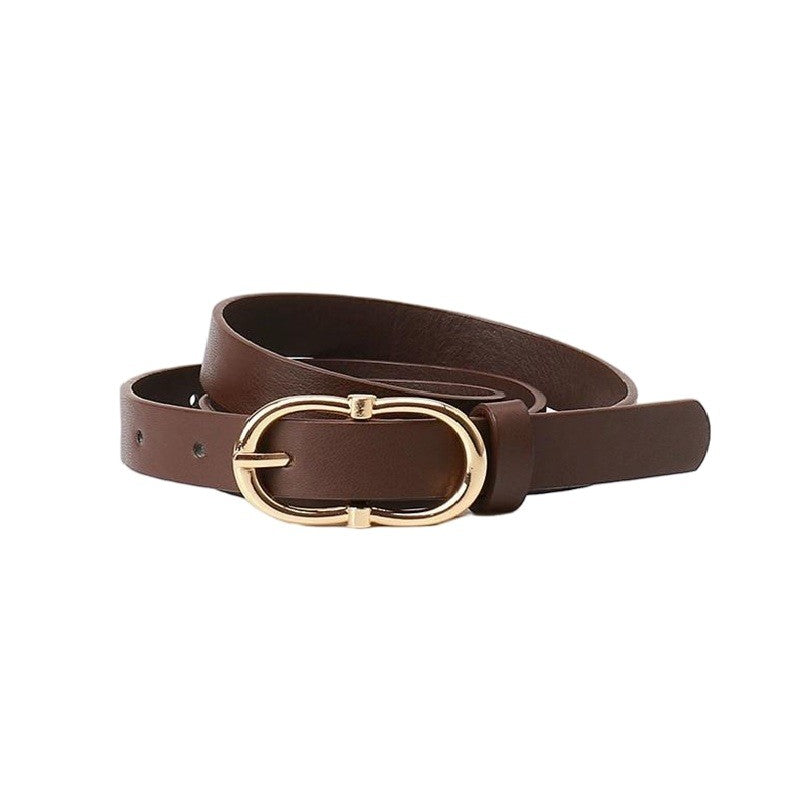 Double Ring Buckle Adjustable Fashion Belt