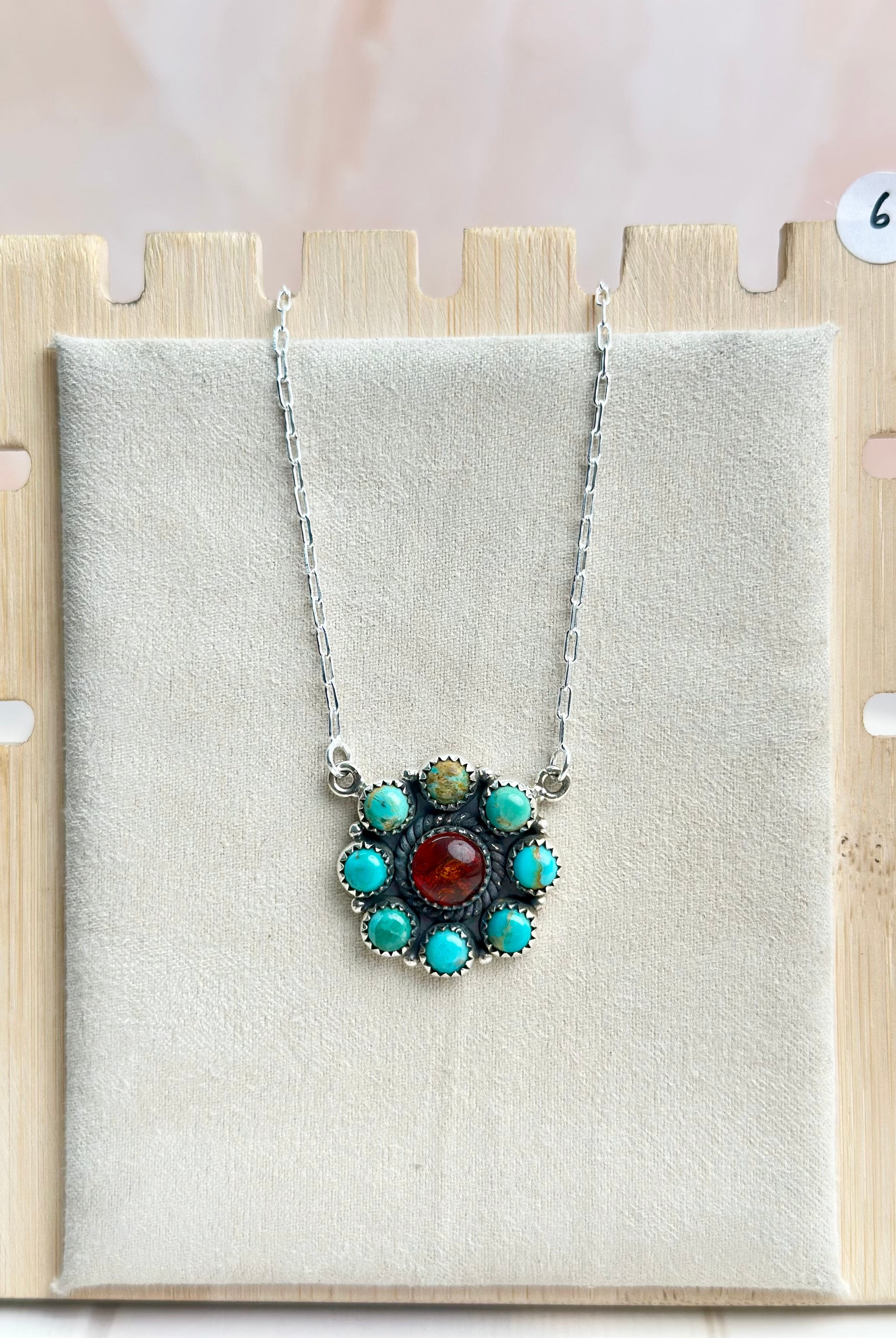 Amber, Turquoise & Crystal Necklaces-Necklaces-Krush Kandy, Women's Online Fashion Boutique Located in Phoenix, Arizona (Scottsdale Area)