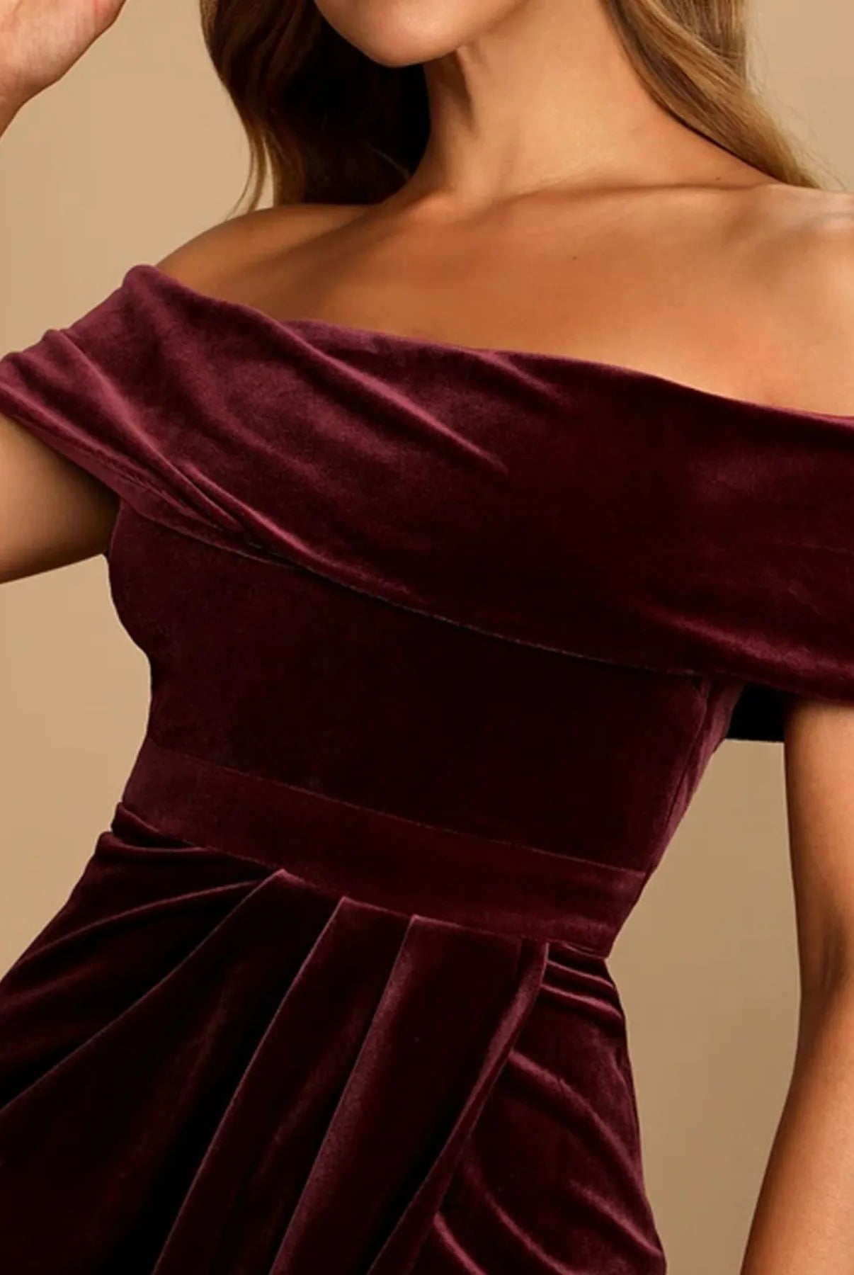 Off-Shoulder Wrap Dress with Side Slit-Dresses-Krush Kandy, Women's Online Fashion Boutique Located in Phoenix, Arizona (Scottsdale Area)
