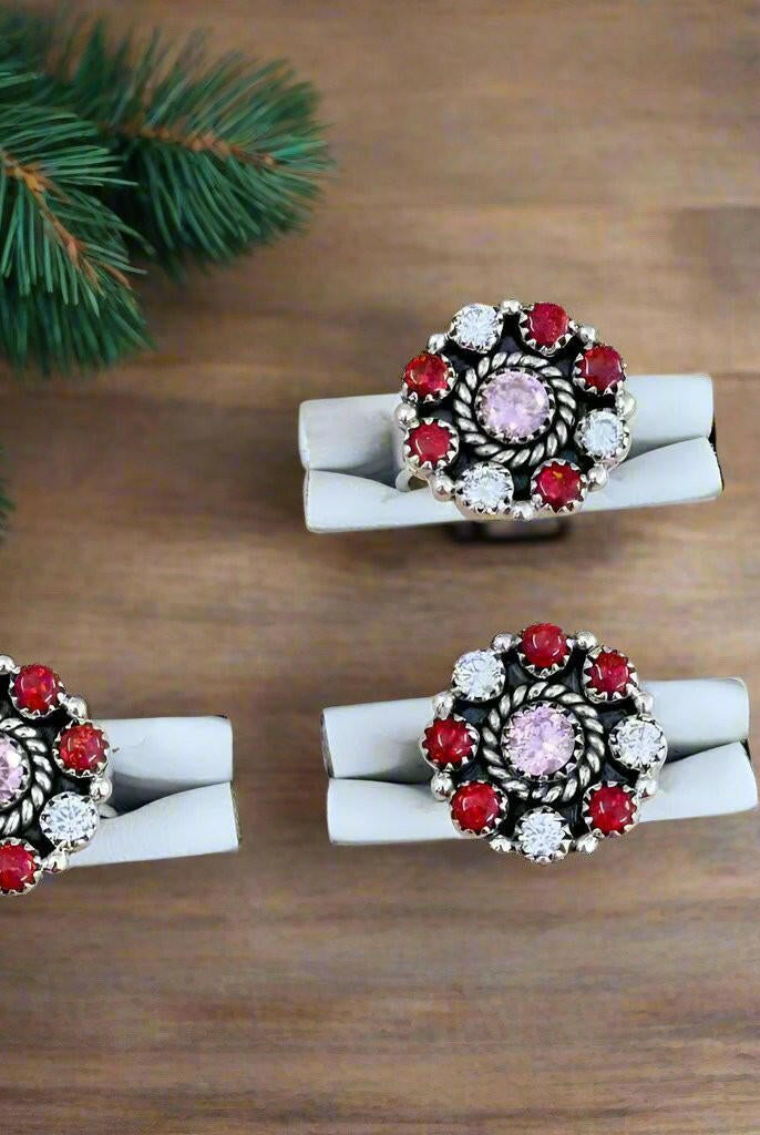 Winter Kandy Cluster Stone Ring-Rings-Krush Kandy, Women's Online Fashion Boutique Located in Phoenix, Arizona (Scottsdale Area)